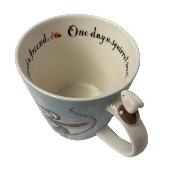 STARBUCKS Christmas Mug Huxley Mouse Squirrel Winter Coffee Tea 2010 Bone China - Picture 6 of 14